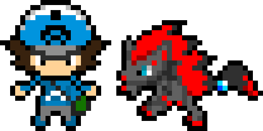 Traineralex/zoroark - Pokemon Black And White Male (520x260), Png Download