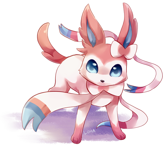 Ona Pink Mammal Vertebrate Cartoon Fictional Character - Sylveon Deviantart (608x509), Png Download
