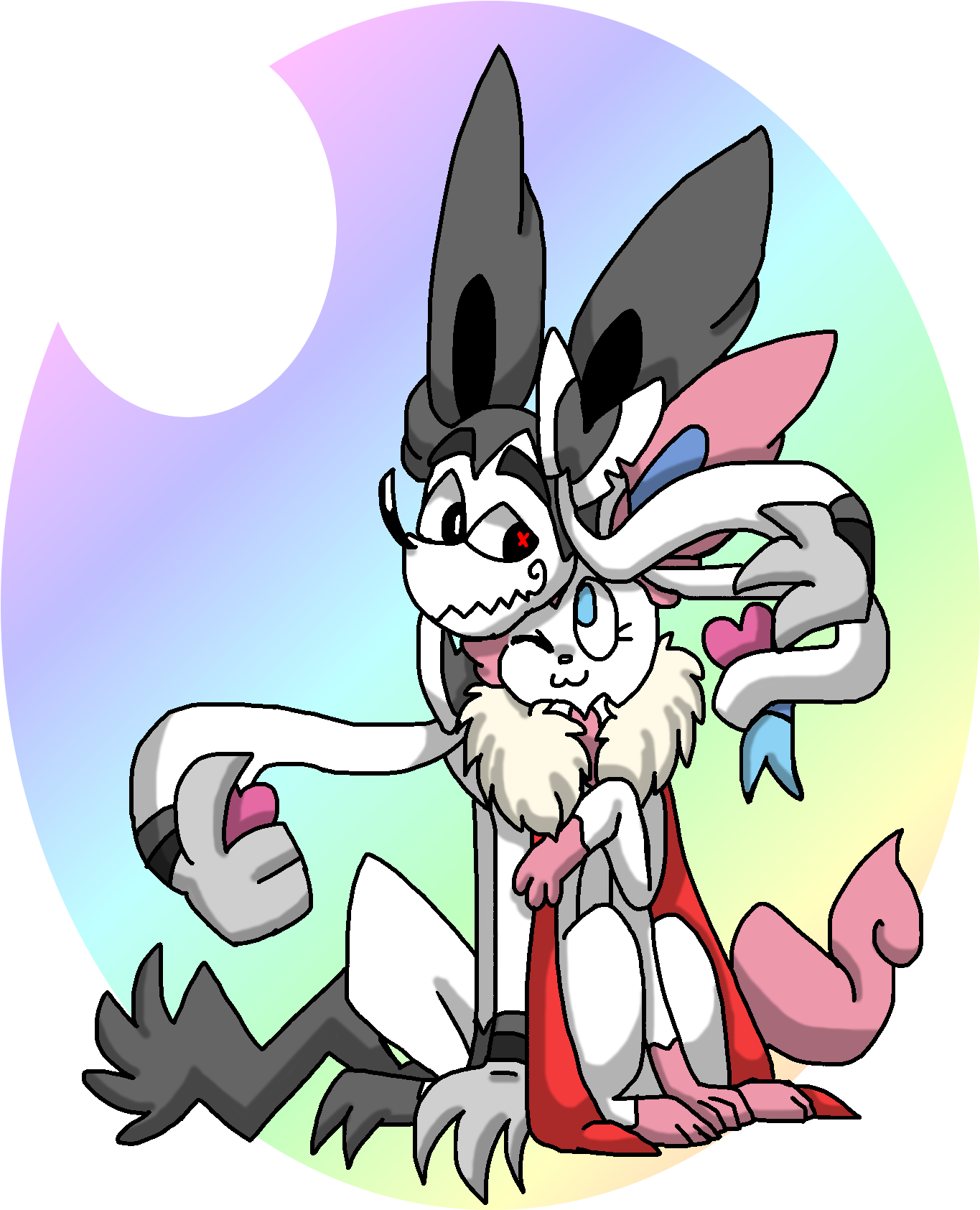 Artworksylveon - Evil Sylveon (1409x1780), Png Download