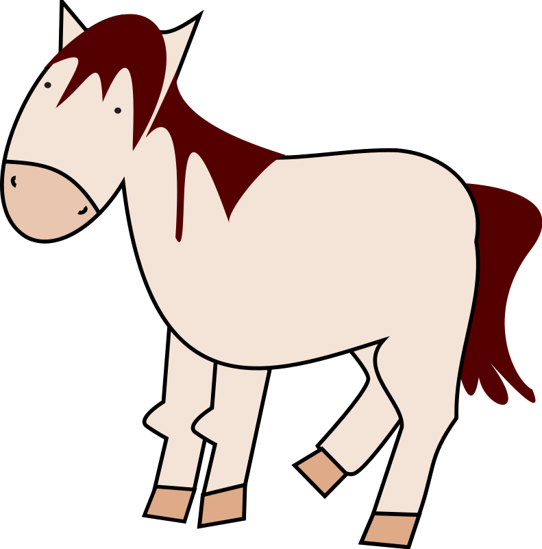 Free To Use Public Domain Animals Clip Art - Custom Brown Horse Shower Curtain (791x800), Png Download