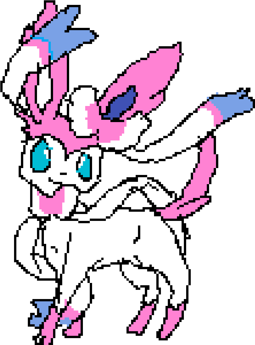 Sylveon - Cartoon (1200x1200), Png Download