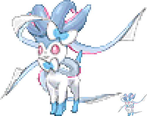 Malamar And Sylveon Fusion Request From @lucymelonbun - Cartoon (500x395), Png Download
