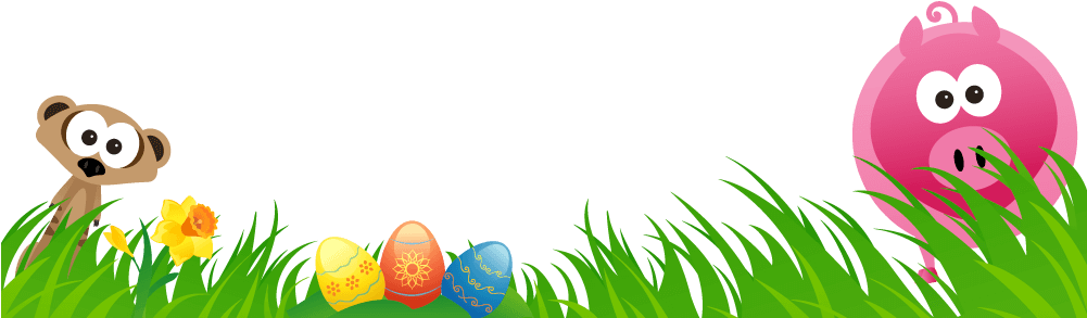 Easter Border - Grass (1000x300), Png Download