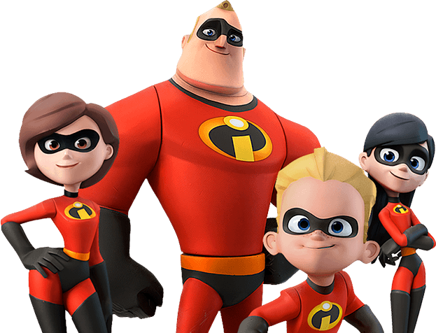 The Incredibles Play Set - Disney Incredibles (623x476), Png Download