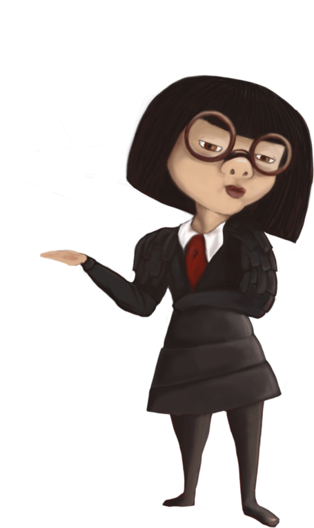 Edna Mode Edna E Mode, Cartoon Characters, The Incredibles - Edna Incredibles Png (764x1045), Png Download