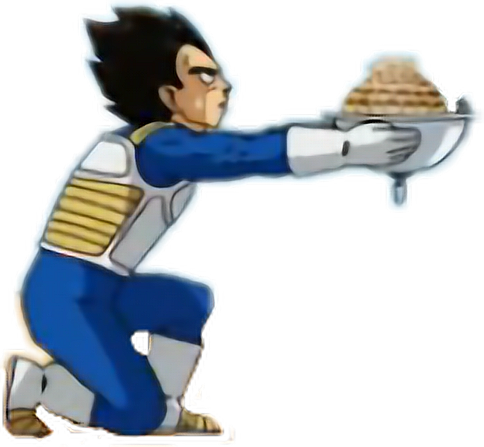 Vegeta Whis Goku Ssg Bulma Food Dragonball Dbz Dbs - Whis (692x640), Png Download