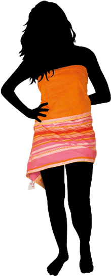 Grande Photo 3 Kikoy-towel Rafiki - Girl (600x600), Png Download