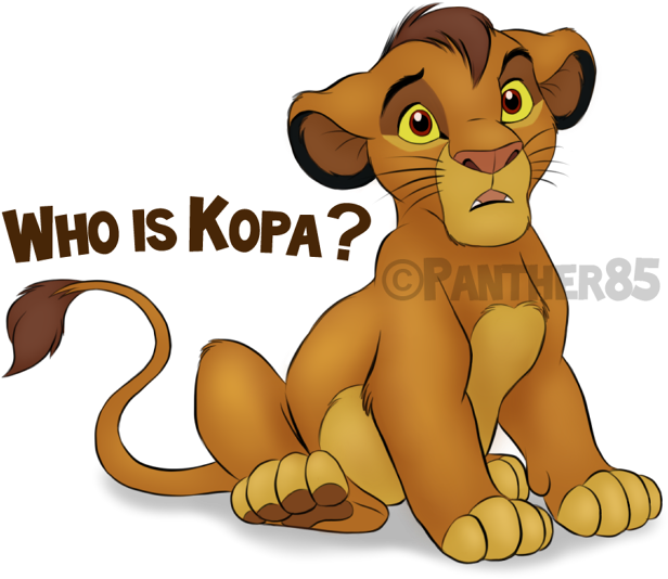 Jpg Black And White Library Who Is Kopa By Panther - Simba (700x597), Png Download