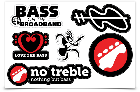 Image Of No Treble/bass On The Broadband Sticker Sheet - All About That Bass (558x368), Png Download