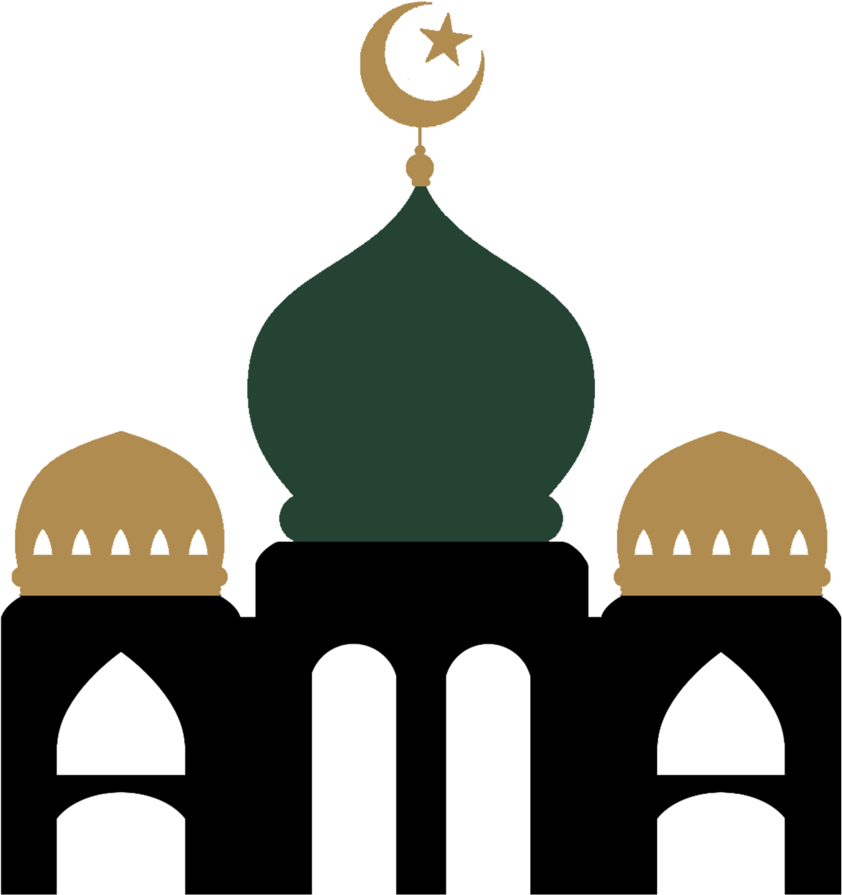 Dome Clipart Arabic Mosque - Mosque Clipart (1280x1323), Png Download