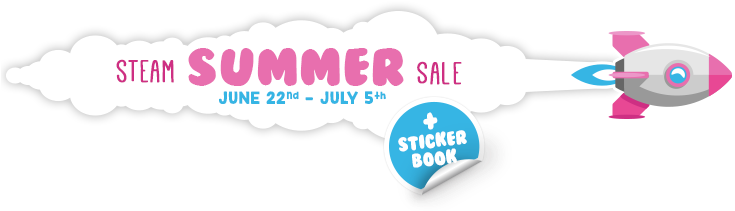 You Have Two Weeks To Save On Thousands Of Games - Steam Summer Sale 2017 Stickers (741x217), Png Download