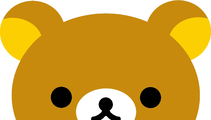 Rilakkuma Face Png - คุ มะ Png (736x418), Png Download