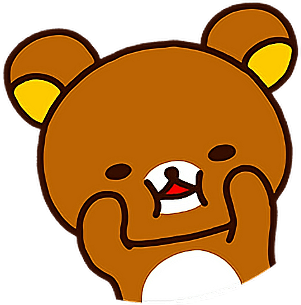 Rilakkuma Oso Osito Bear Freetoedit - Stickers Kawaii Png (1024x1024), Png Download