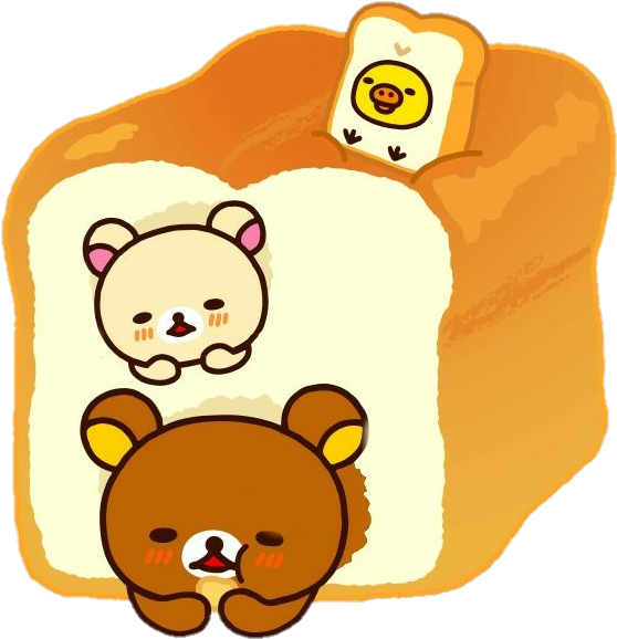 Sctoast Toast Bread Rilakkuma Korilakkuma Kiiroitori - Rilakkuma Bakery (625x597), Png Download