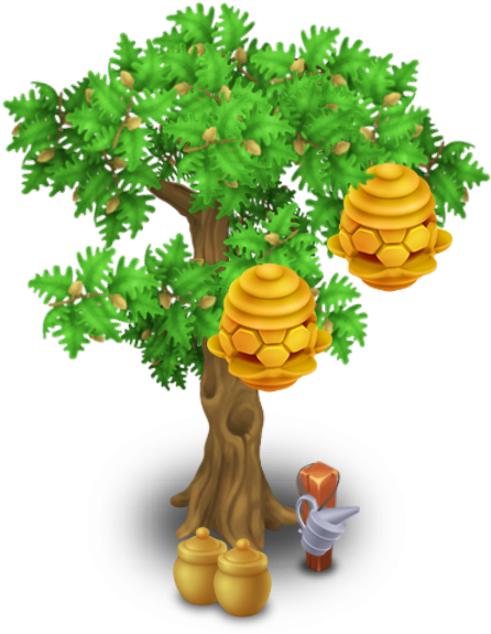 Beehive Tree Stage 2 - Beehive Tree (574x574), Png Download