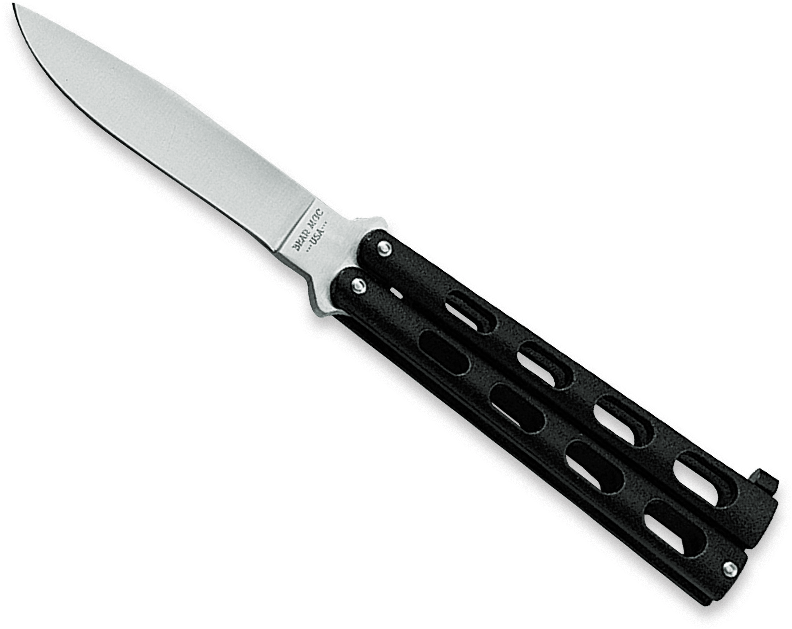 113b - Butterfly Knife Cartoon Png (912x765), Png Download