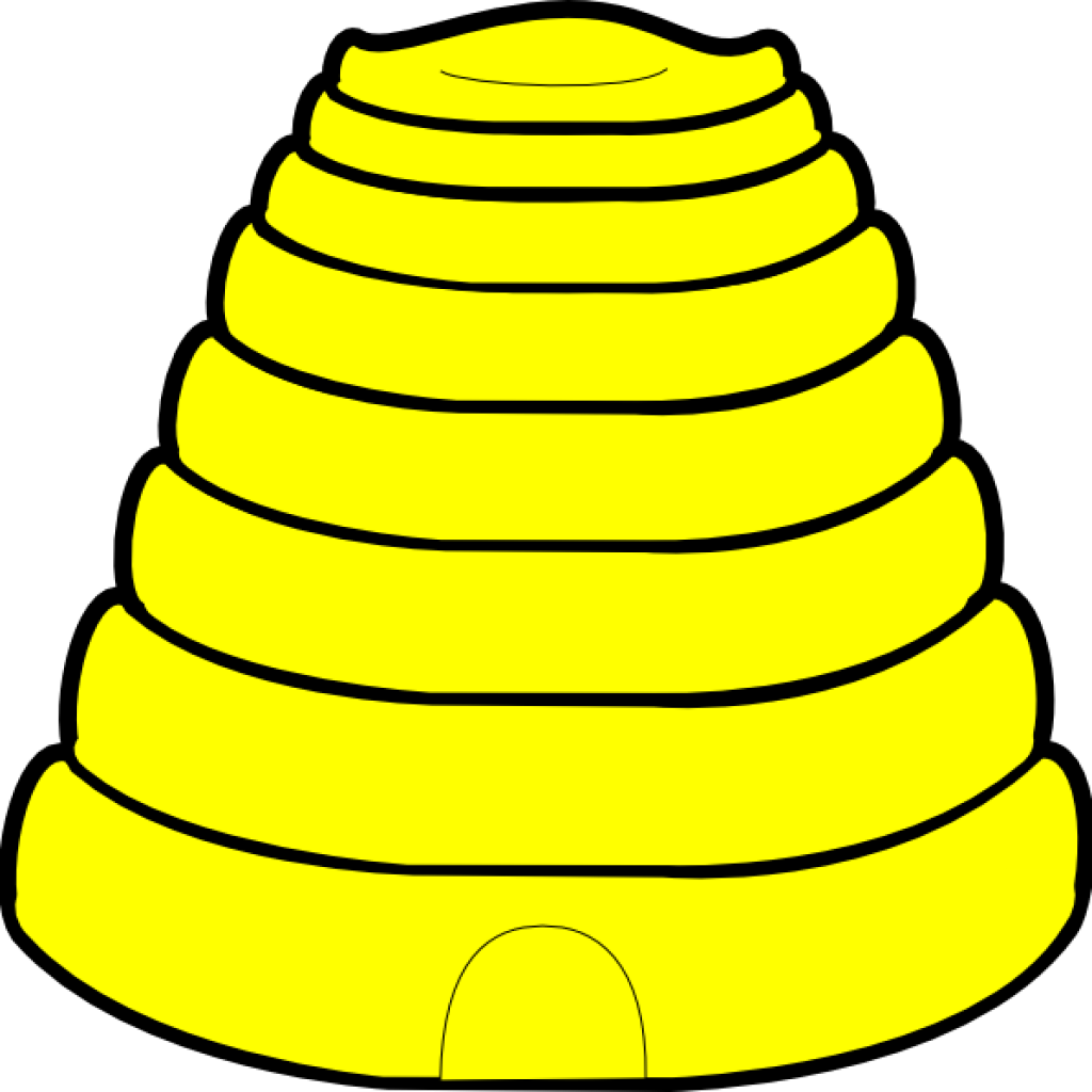 Beehive Clipart At Getdrawings - Bee Hive Coloring Page (1024x1024), Png Download