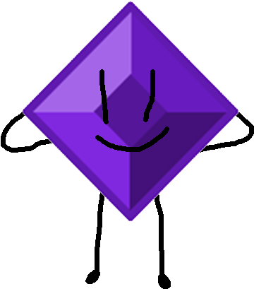 Purple Diamond (404x450), Png Download