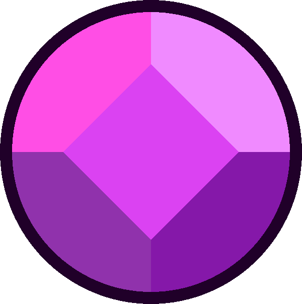 Violet Diamond Gemstone - Diamond Gem Steven Universe Purple (600x604), Png Download