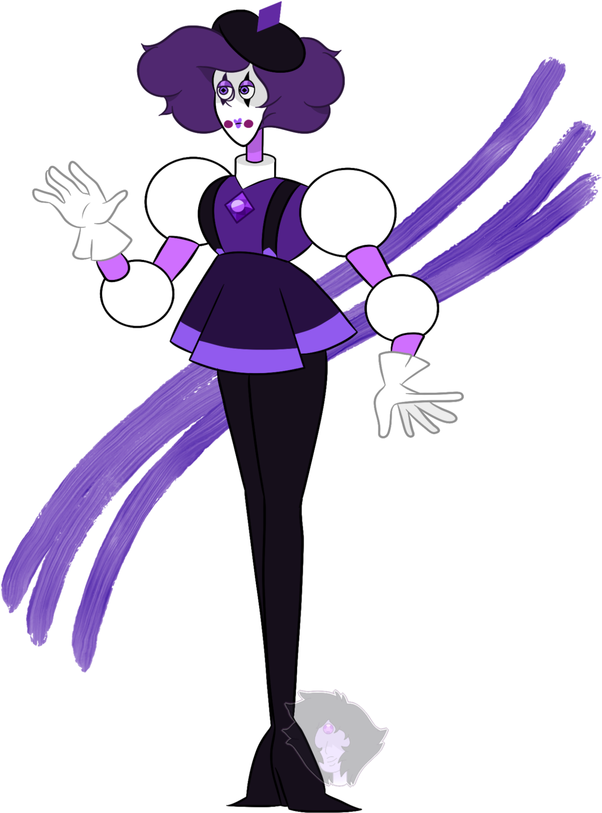 Purple Diamond She's Not Canon To My Storyline, I Just - Cartoon (1280x1792), Png Download