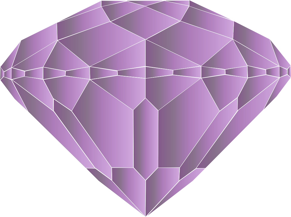 Amethyst Crystal Diamond - Amethyst Clipart (960x715), Png Download