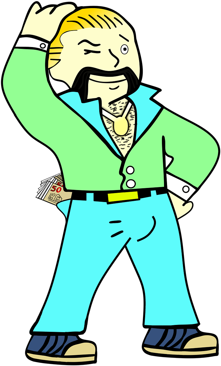 Wealth,type,cool,type With - Cartoon (1133x1280), Png Download