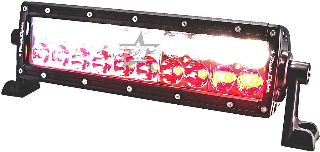 Plashlights Dual Color Led Hunting Light Bar Red White - White (600x600), Png Download