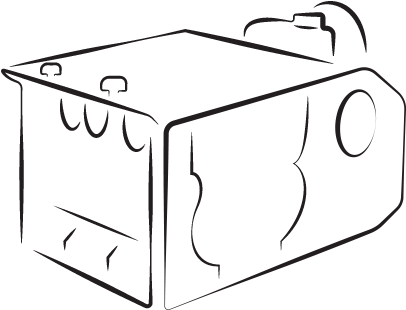 Low Lying Fog Effect Industrial Machine - Line Art (428x548), Png Download