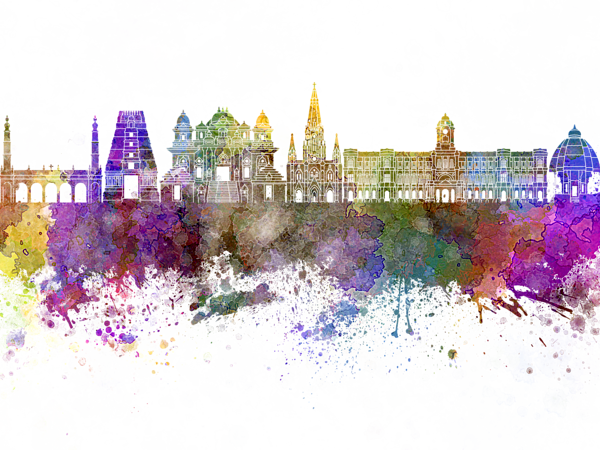 Click And Drag To Re-position The Image, If Desired - Chennai Skyline Png (600x450), Png Download