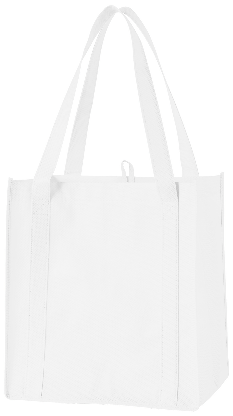 Liberty Bags 90gram Non-woven Grocery Tote - Black Grocery Tote Bag (800x1429), Png Download