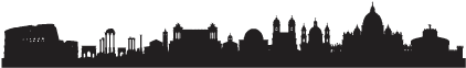 Rom Skyline Wall Decal - Skyline Wallpaper Png (451x451), Png Download