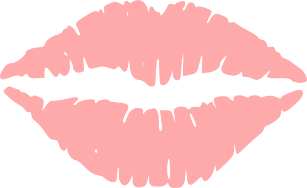 Pink Lips Png Vector Freeuse Download - Pink Lips Clip Art (600x368), Png Download