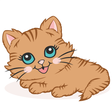Cute Kitten Svg Scrapbook Cut File Cute Clipart Files - Cricut (432x432), Png Download