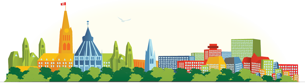 Training Ottawa Skyline - Illustration (1040x285), Png Download