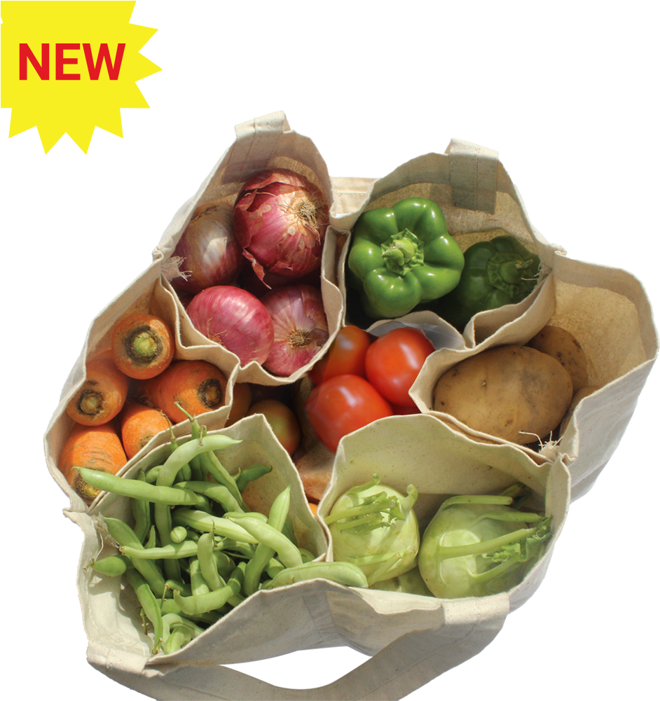 Eco Friendly Reusable Multi Pouch Grocery Bag - Bag (1000x1000), Png Download