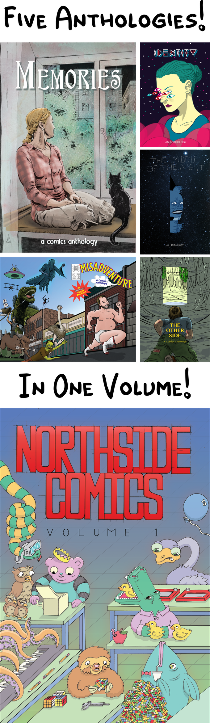 Anthologies Included In Volume 1 From Northside Comics - Comics (680x2341), Png Download