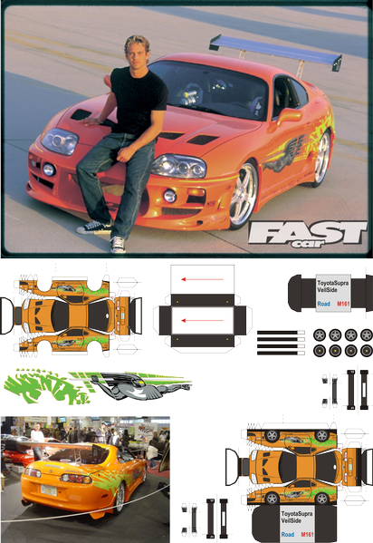 Paul Walker Set Cars - Poze 2 Fast 2 Furious (412x599), Png Download