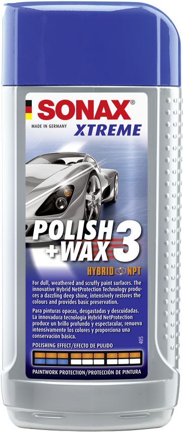 Sonax Xtreme Polish Wax 3 Hybrid Npt - Sonax Xtreme Polish And Wax 3 Nano Pro (250ml) (790x1772), Png Download