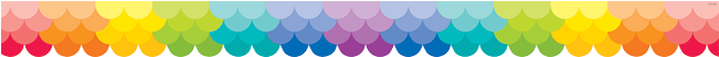 Creative Teaching Press® Ombre Rainbow Scallops Border - Paint Palette Rainbow Scallops 1987 (650x650), Png Download