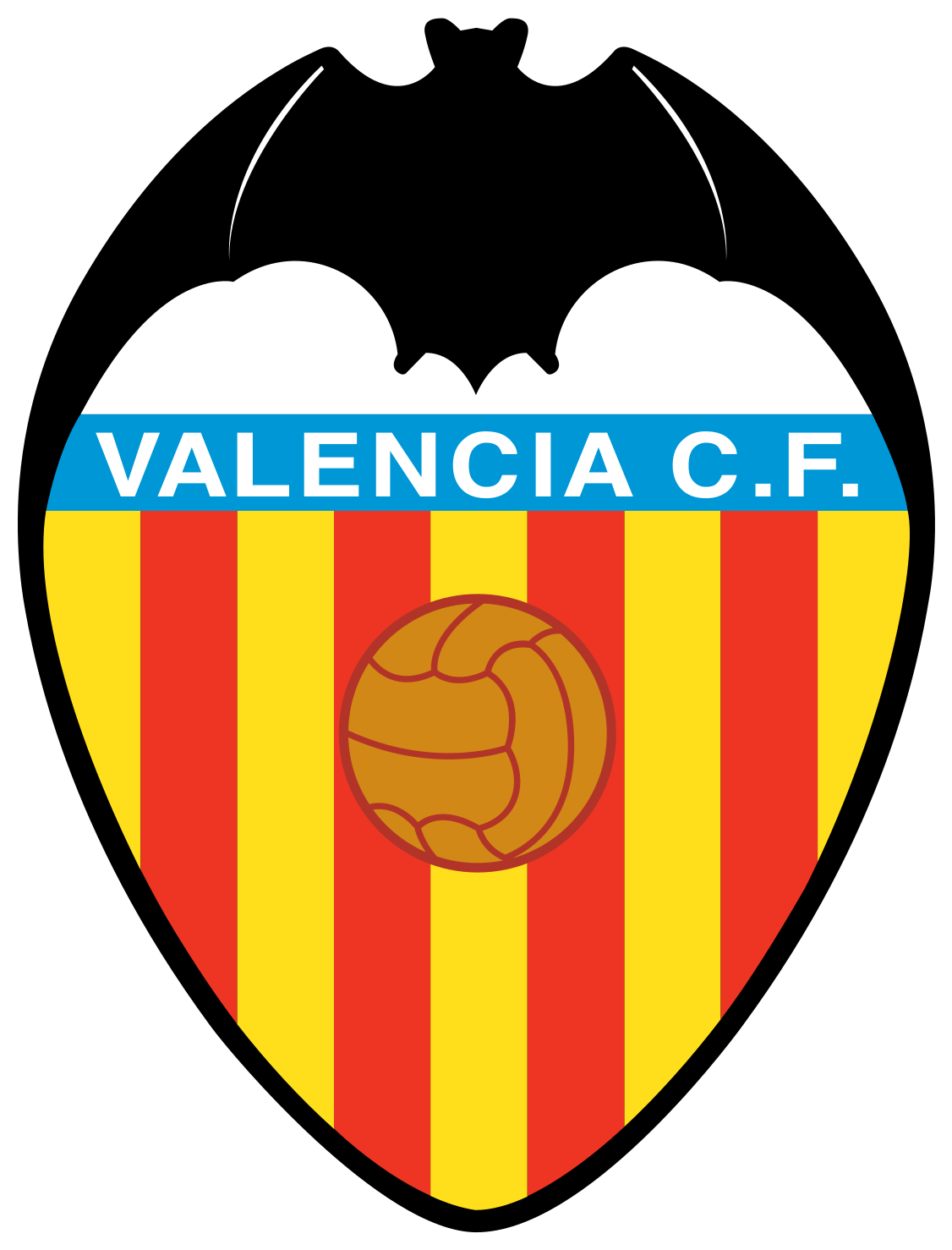 Valencia Fc Logo (1200x1511), Png Download