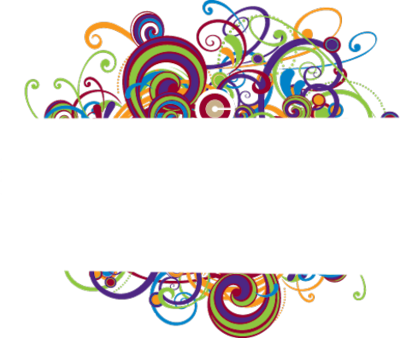 Colorful Border Page - Colorful Swirl Border (400x338), Png Download