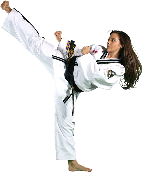 Martial Arts Classes Provide A Perfect Outlet For Busy - Kicking Martial Arts Person Png (600x600), Png Download