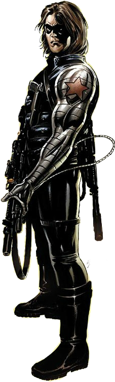 1743544-winter Soldier - Winter Soldier Marvel (290x756), Png Download