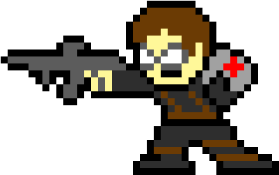 Winter Soldier - Winter Soldier Pixel Art (480x290), Png Download