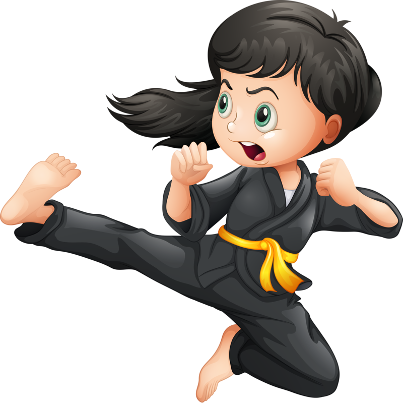 Mom Clipart Karate - Brave Girl (800x799), Png Download
