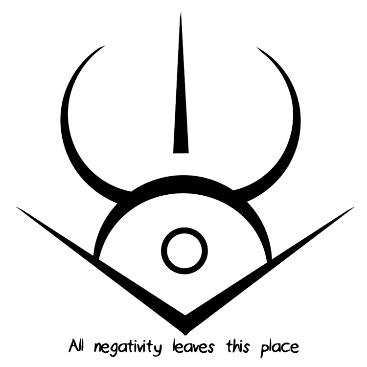 All Negativity Leaves This Place Sigil Requests - Protection Sigils Wicca (750x750), Png Download