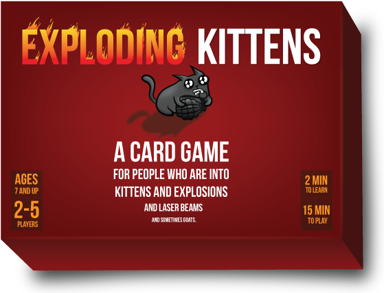 Exploding Kittens [exki001] - Exploding Kittens A Card Game Original Edition (580x444), Png Download