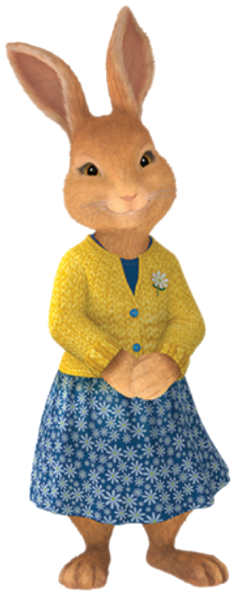 Rabbit Png, Rabbit Baby, Peter Rabbit Birthday, Peter - Peter Rabbit Josephine Rabbit (376x881), Png Download