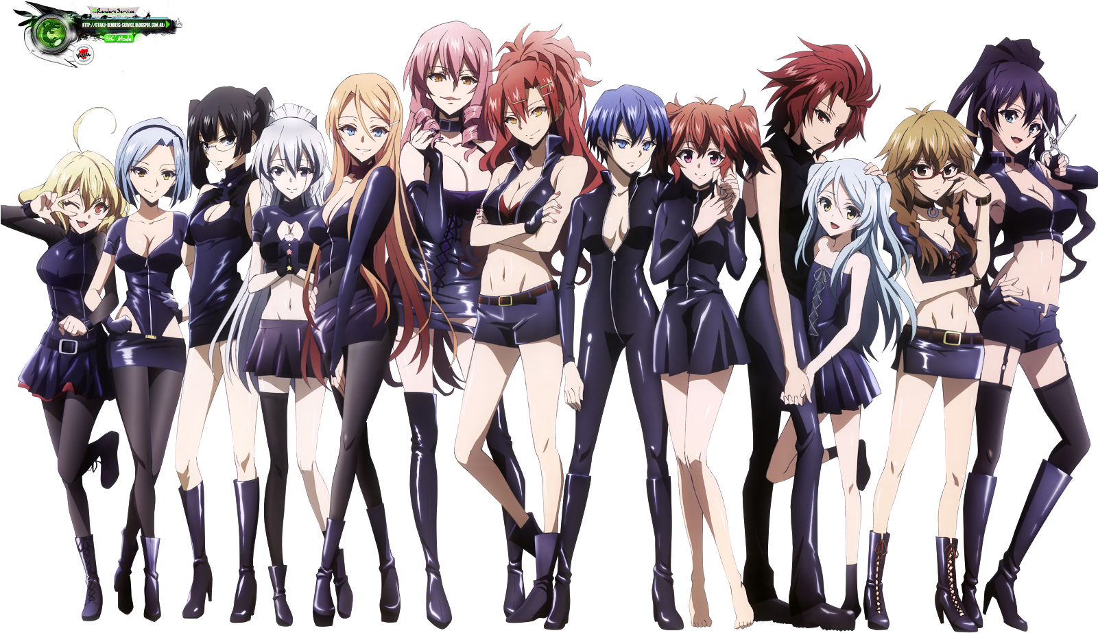 Akuma No Riddle Grupa Assasins Mega Kakoiiii Killers - Class Black Akuma No Riddle (1600x963), Png Download