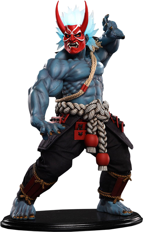 Oni Akuma Summer Demon Statue - Akuma (480x756), Png Download